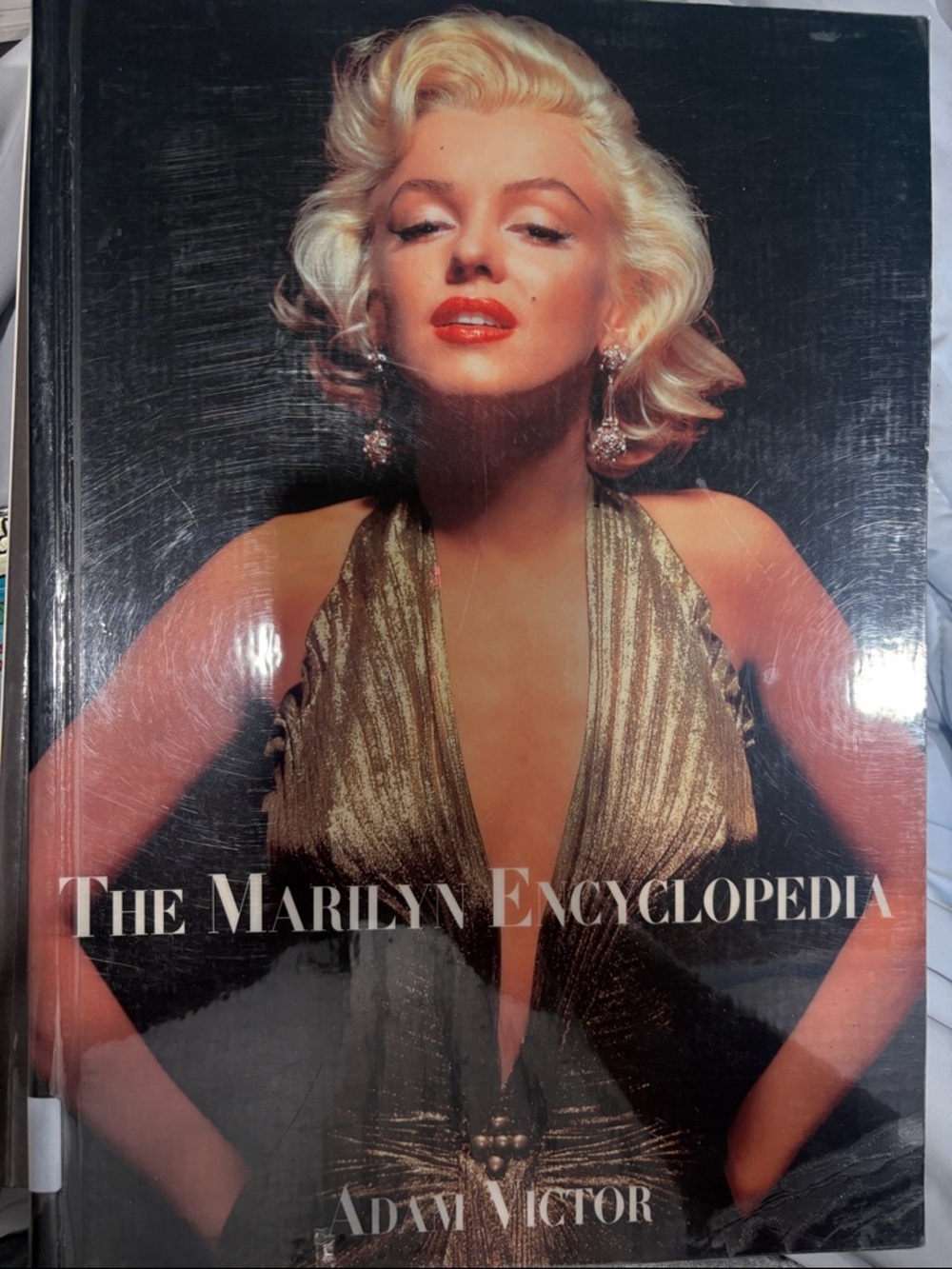 The Marilyn Encyclopedia Hardcover Book - Gold & Black Cover